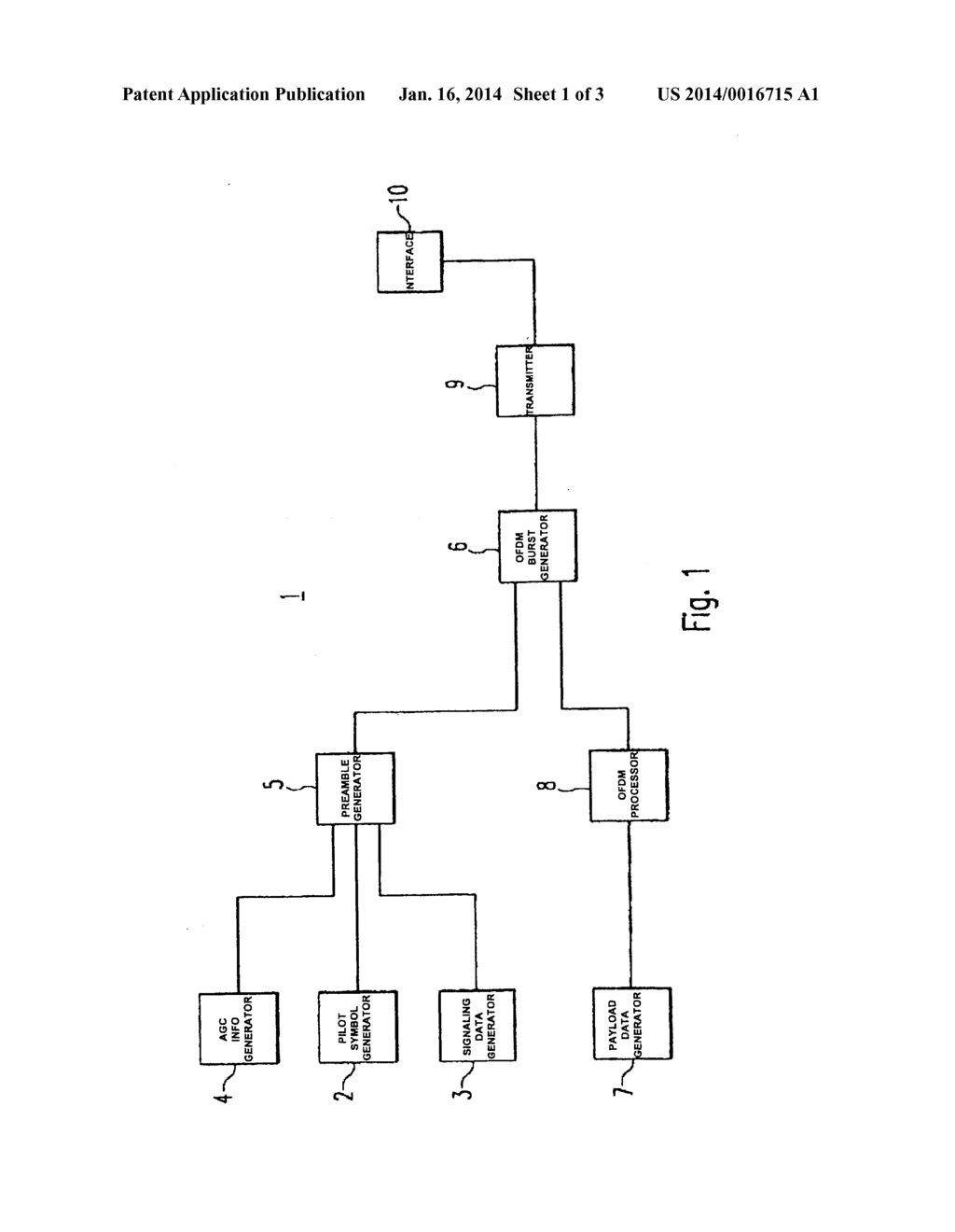 TRANSMITTING DEVICE, RECEIVING DEVICE AND COMMUNICATION METHOD FOR AN OFDM     COMMUNICATION SYSTEM WITH NEW PREAMBLE STRUCTURE - diagram, schematic, and image 02