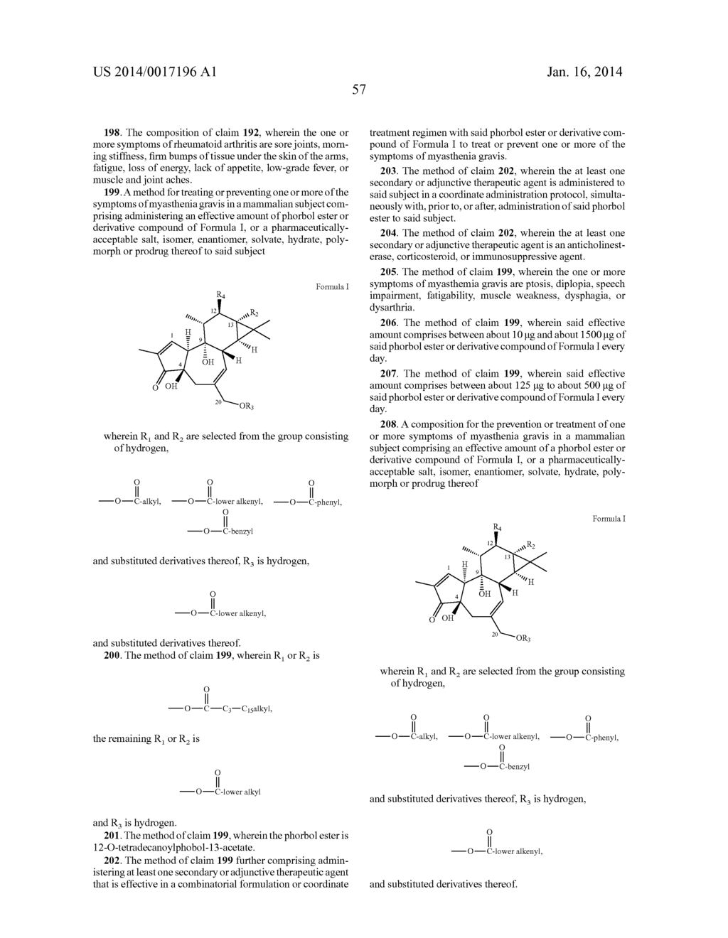 COMPOSITIONS AND METHODS OF USE OF PHORBOL ESTERS - diagram, schematic, and image 58