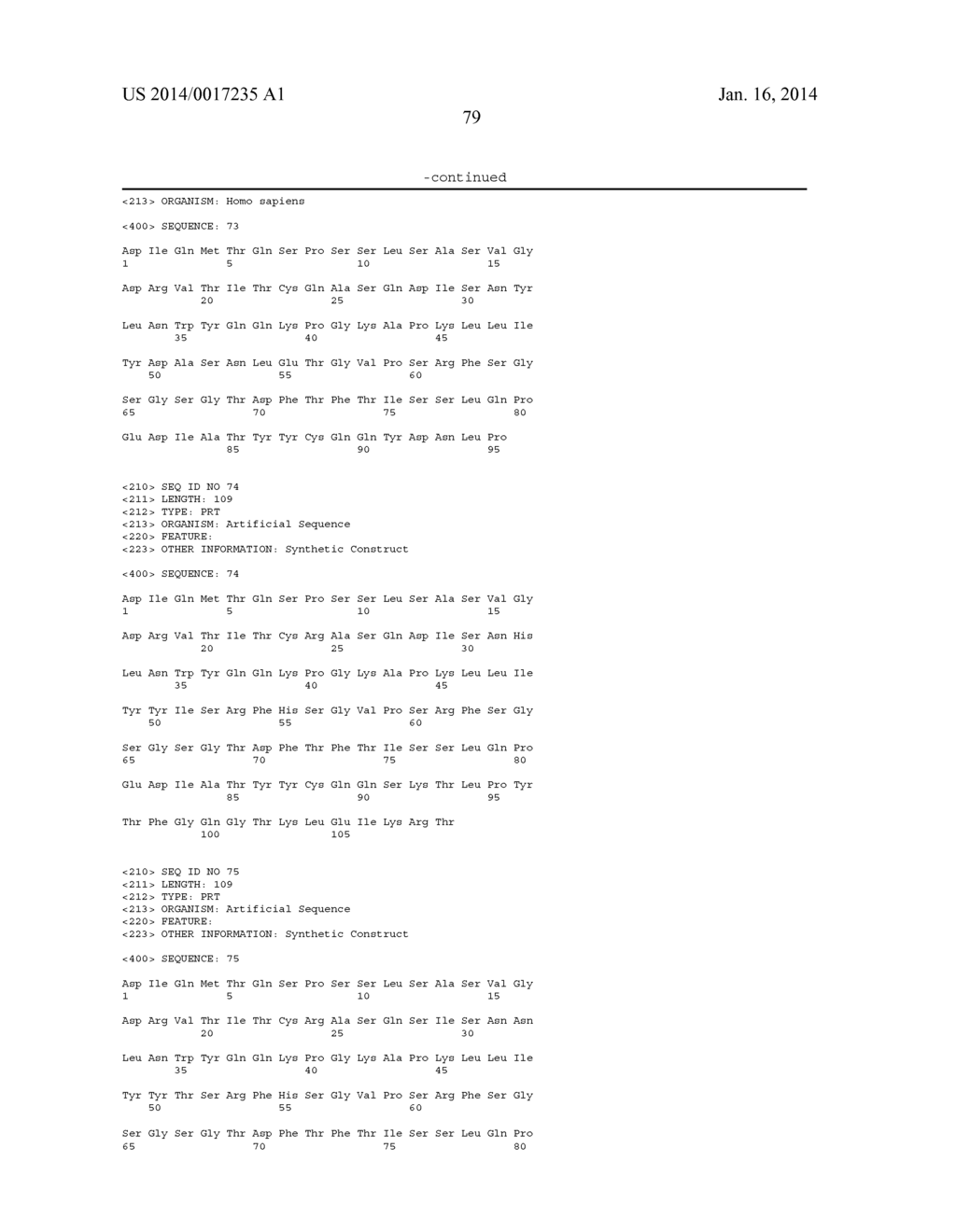 METHODS FOR TREATING OSTEOARTHRITIS PAIN BY ADMINISTERING A NERVE GROWTH     FACTOR ANTAGONIST AND COMPOSITIONS CONTAINING THE SAME - diagram, schematic, and image 112