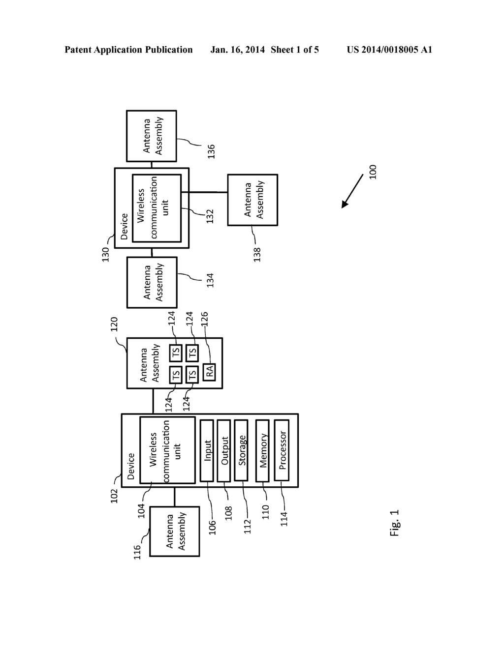 DEVICE, SYSTEM AND METHOD OF WIRELESS COMMUNICATION VIA MULTIPLE ANTENNA     ASSEMBLIES - diagram, schematic, and image 02