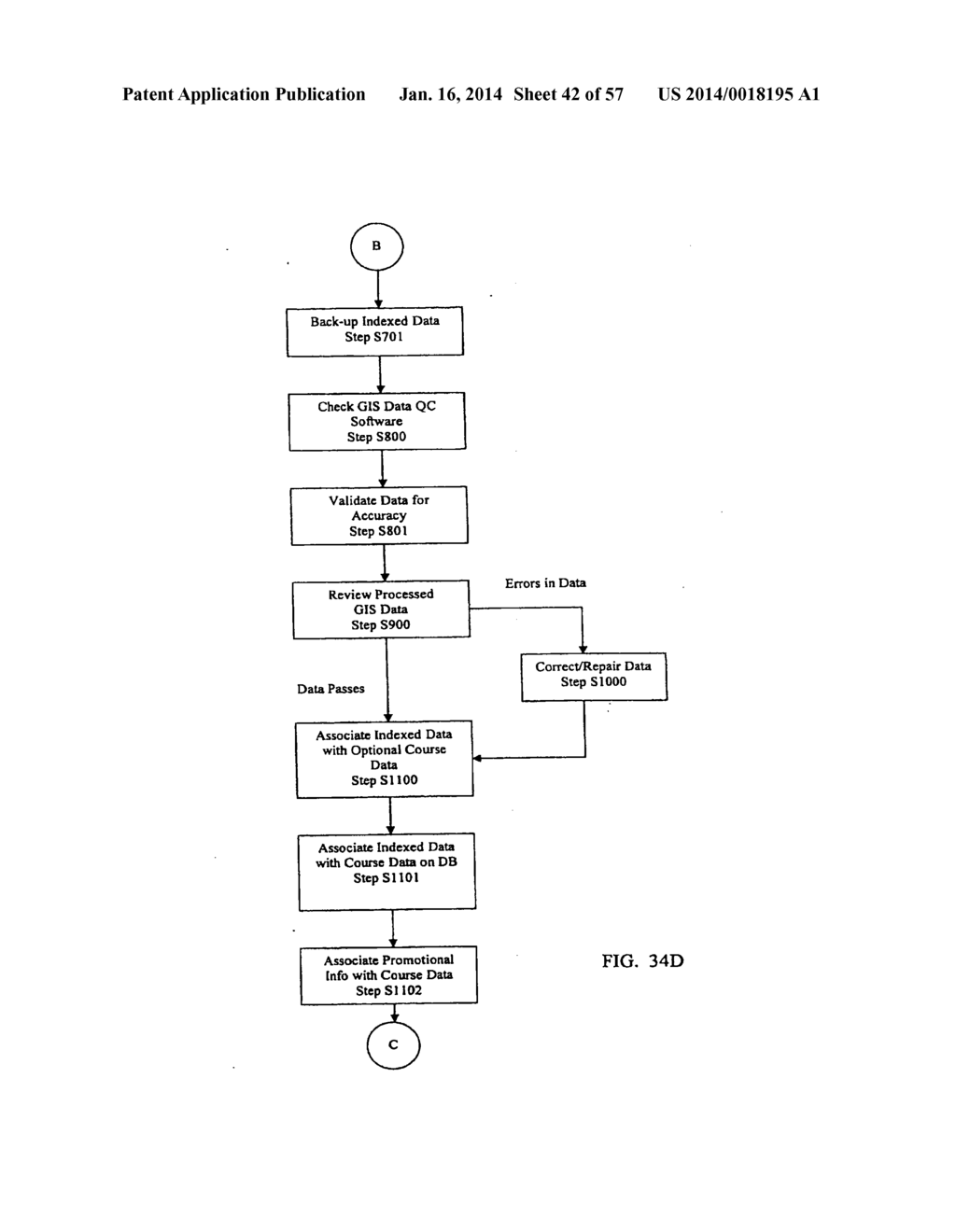 PERSONAL GOLFING ASSISTANT AND METHOD AND SYSTEM FOR GRAPHICALLY     DISPLAYING GOLF RELATED INFORMATION AND FOR COLLECTION, PROCESSING AND     DISTRIBUTION OF GOLF RELATED DATA - diagram, schematic, and image 43