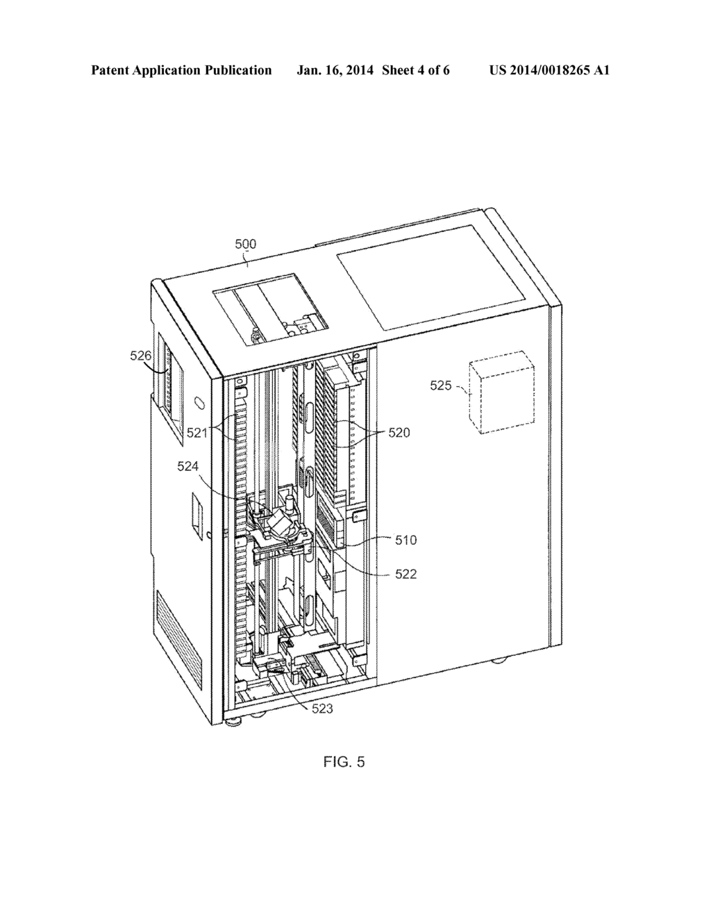 CARTRIDGE FOR STORING BIOSAMPLE PLATES AND USE IN AUTOMATED DATA STORAGE     SYSTEMS - diagram, schematic, and image 05