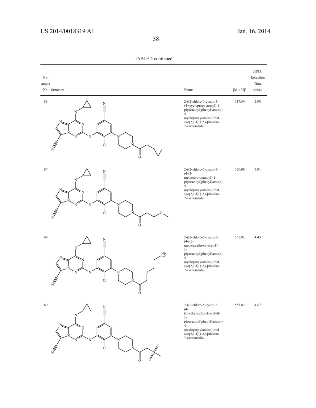 IMIDAZOTRIAZINECARBONITRILES USEFUL AS KINASE INHIBITORS - diagram, schematic, and image 59