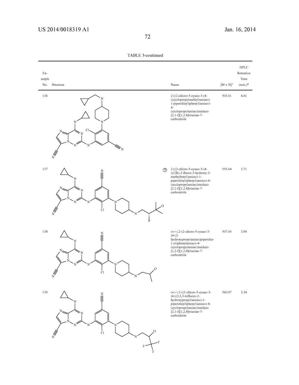 IMIDAZOTRIAZINECARBONITRILES USEFUL AS KINASE INHIBITORS - diagram, schematic, and image 73