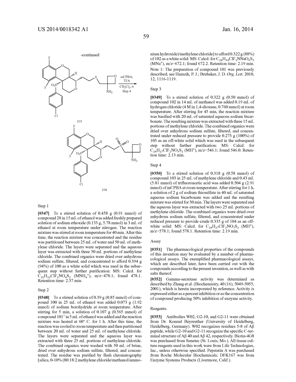 GAMMA SECRETASE INHIBITORS - diagram, schematic, and image 60