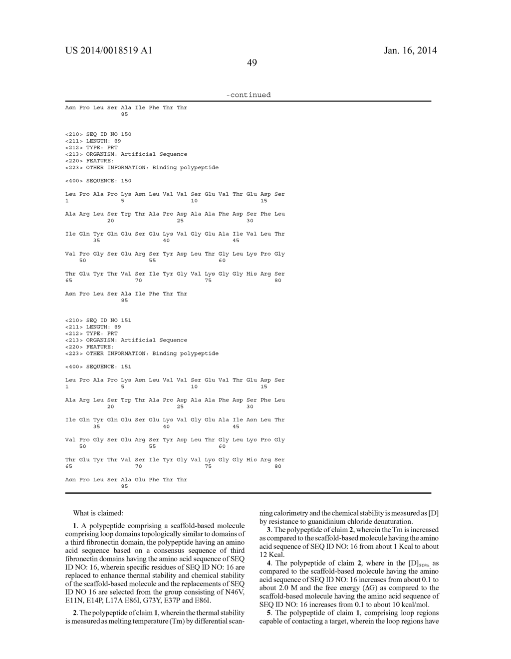 Stabilized Fibronectin Domain Compositions, Methods and Uses - diagram, schematic, and image 58