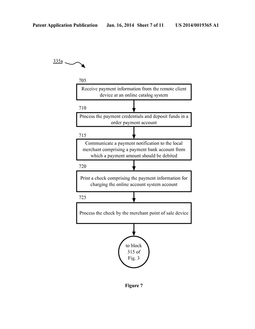 Processing payment information for online orders at a local merchant's     point of sale via direct payment - diagram, schematic, and image 08