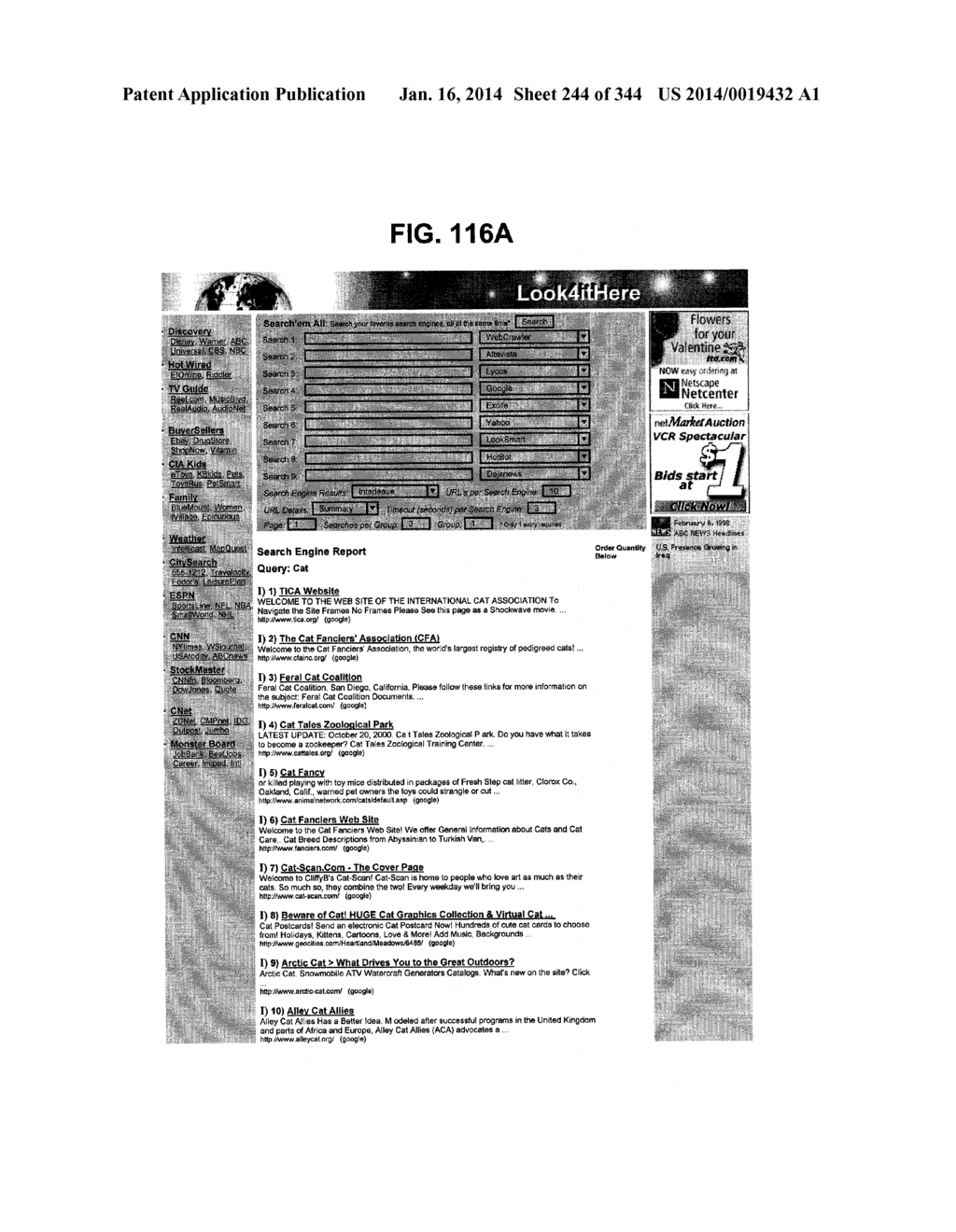 METASEARCH ENGINE FOR RETURNING PRICE DATA RELATED TO AT LEAST ONE STOCK     RETURNED IN SEARCH RESULTS AND AT LEAST ONE RELATED NEWS ITEM LINK USING     AT LEAST ONE QUERY ON MULTIPLE UNIQUE HOSTS - diagram, schematic, and image 245