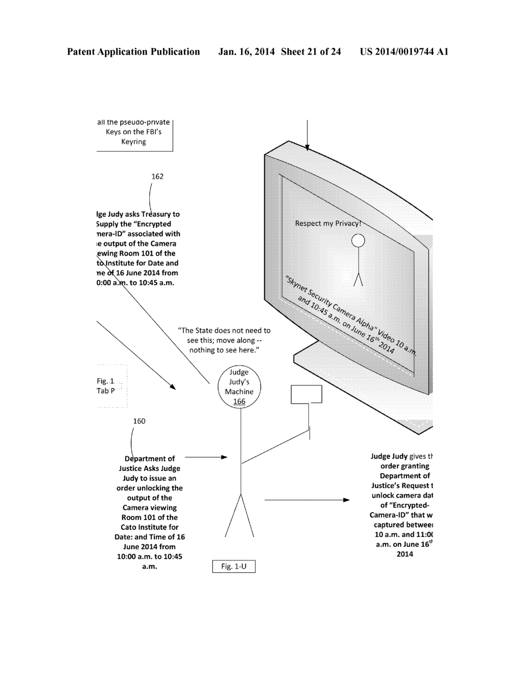 Right of Individual Privacy and Public Safety Protection Via Double     Encrypted Lock Box - diagram, schematic, and image 22