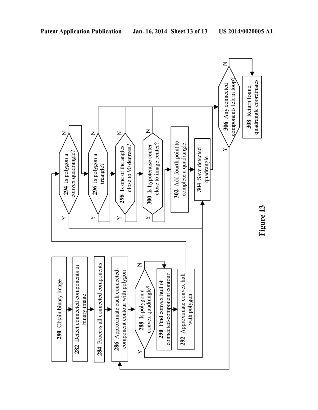 DEVICES, SYSTEMS, METHODS, AND MEDIA FOR DETECTING, INDEXING, AND     COMPARING VIDEO SIGNALS FROM A VIDEO DISPLAY IN A BACKGROUND SCENE USING     A CAMERA-ENABLED DEVICE - diagram, schematic, and image 14