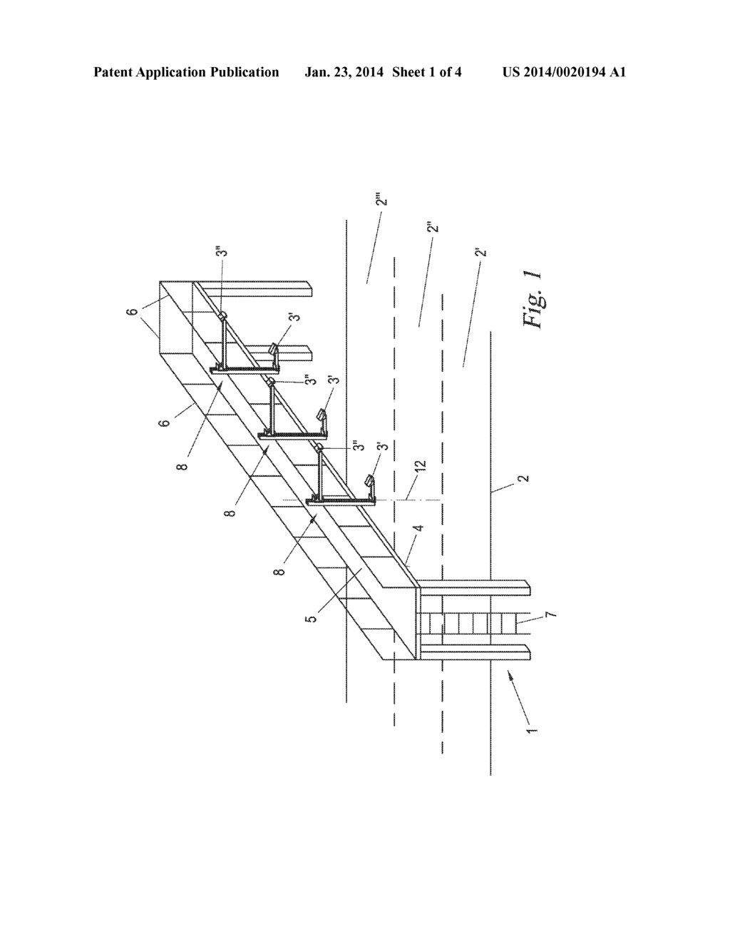 APPARATUS AND MOUNTING GANTRY FOR SUSPENDING A COMPONENT - diagram, schematic, and image 02