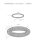 Circular Expandable Stationary Stand-Alone Single-Use Disposable Garbage     and Trash Bag Holder and Bag for Outside Activity diagram and image