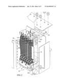 TRANSMISSION MECHANISM OF VERTICAL CIRCUIT BOARD ETCHING DEVICE diagram and image