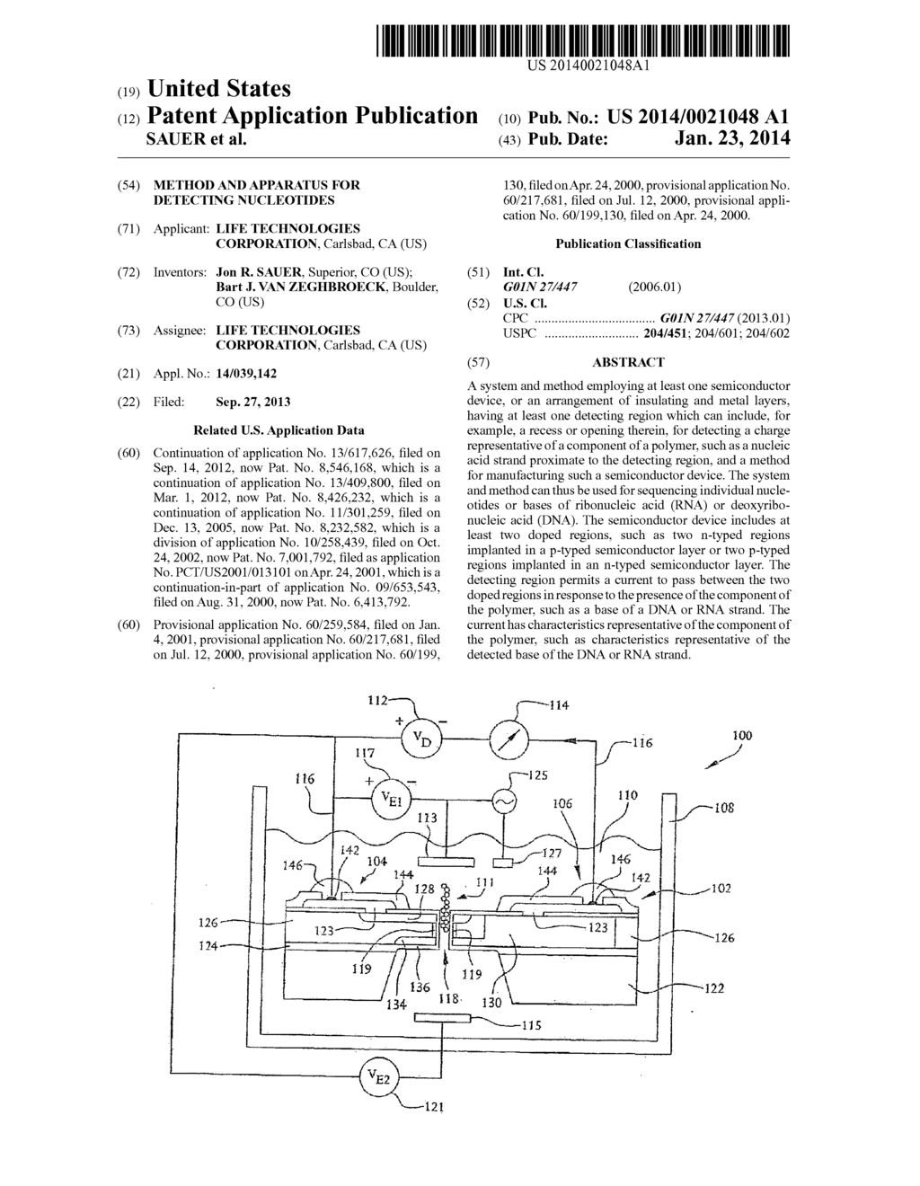 Method and Apparatus for Detecting Nucleotides - diagram, schematic, and image 01