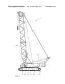CRAWLER CRANE AND METHOD FOR FINE-TUNING A BASIC OPERATING POSITION OF     SUCH A CRAWLER diagram and image