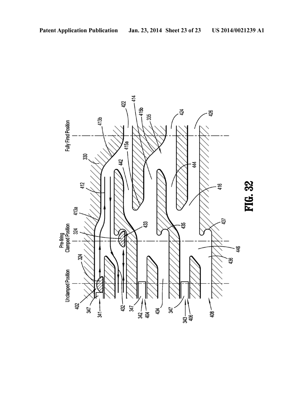 Multi-Fire Surgical Stapling Apparatus Including Safety Lockout and Visual     Indicator - diagram, schematic, and image 24