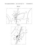 Door Assembly, in Particular for a Helicopter, Provided with an Emergency     Release Device diagram and image