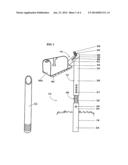 Flexible mailbox support with detachable swing arm and replacable outer     sleeve diagram and image