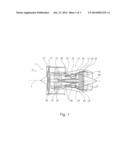 Transport securing device of an aircraft gas turbine diagram and image