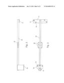 Transport securing device of an aircraft gas turbine diagram and image