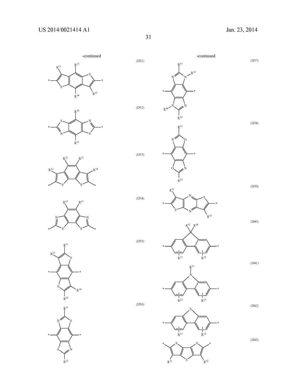 Pyrrolo[3,2-b]pyrrole-2,5-diones and their Use as Organic Semiconductors - diagram, schematic, and image 32