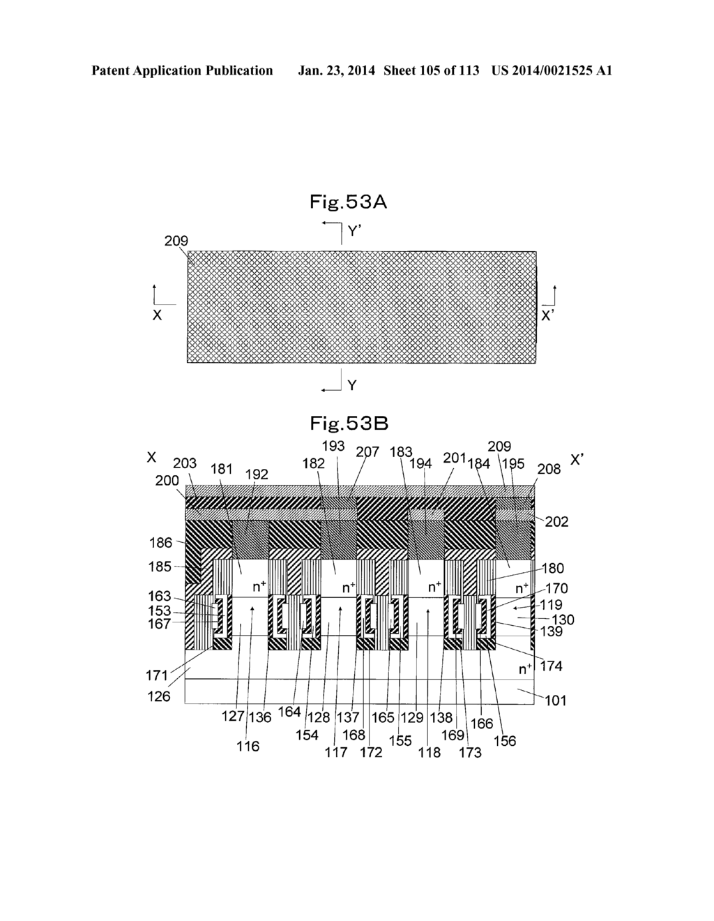 NONVOLATILE SEMICONDUCTOR MEMORY TRANSISTOR, NONVOLATILE SEMICONDUCTOR     MEMORY, AND METHOD FOR MANUFACTURING NONVOLATILE SEMICONDUCTOR MEMORY - diagram, schematic, and image 106