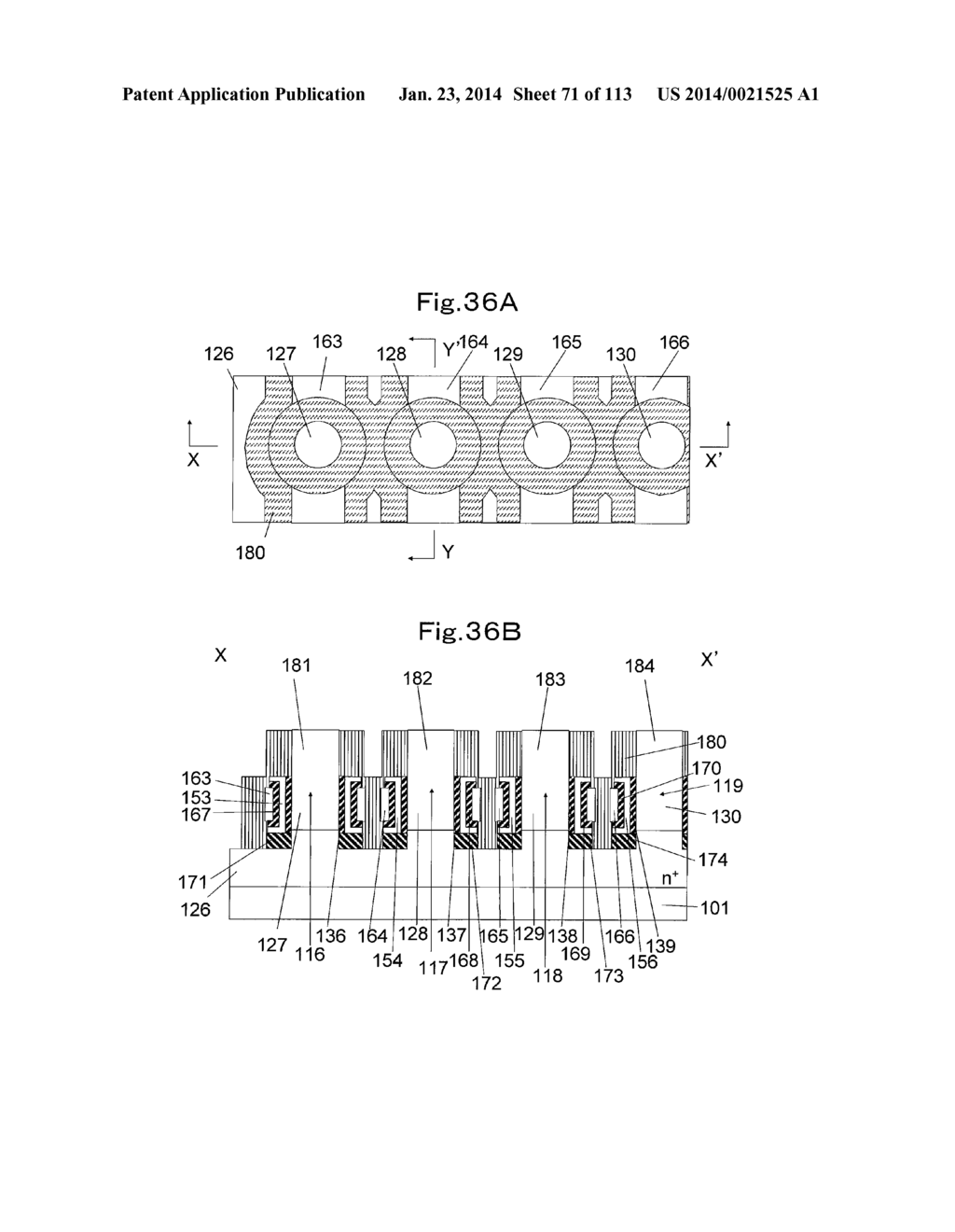 NONVOLATILE SEMICONDUCTOR MEMORY TRANSISTOR, NONVOLATILE SEMICONDUCTOR     MEMORY, AND METHOD FOR MANUFACTURING NONVOLATILE SEMICONDUCTOR MEMORY - diagram, schematic, and image 72