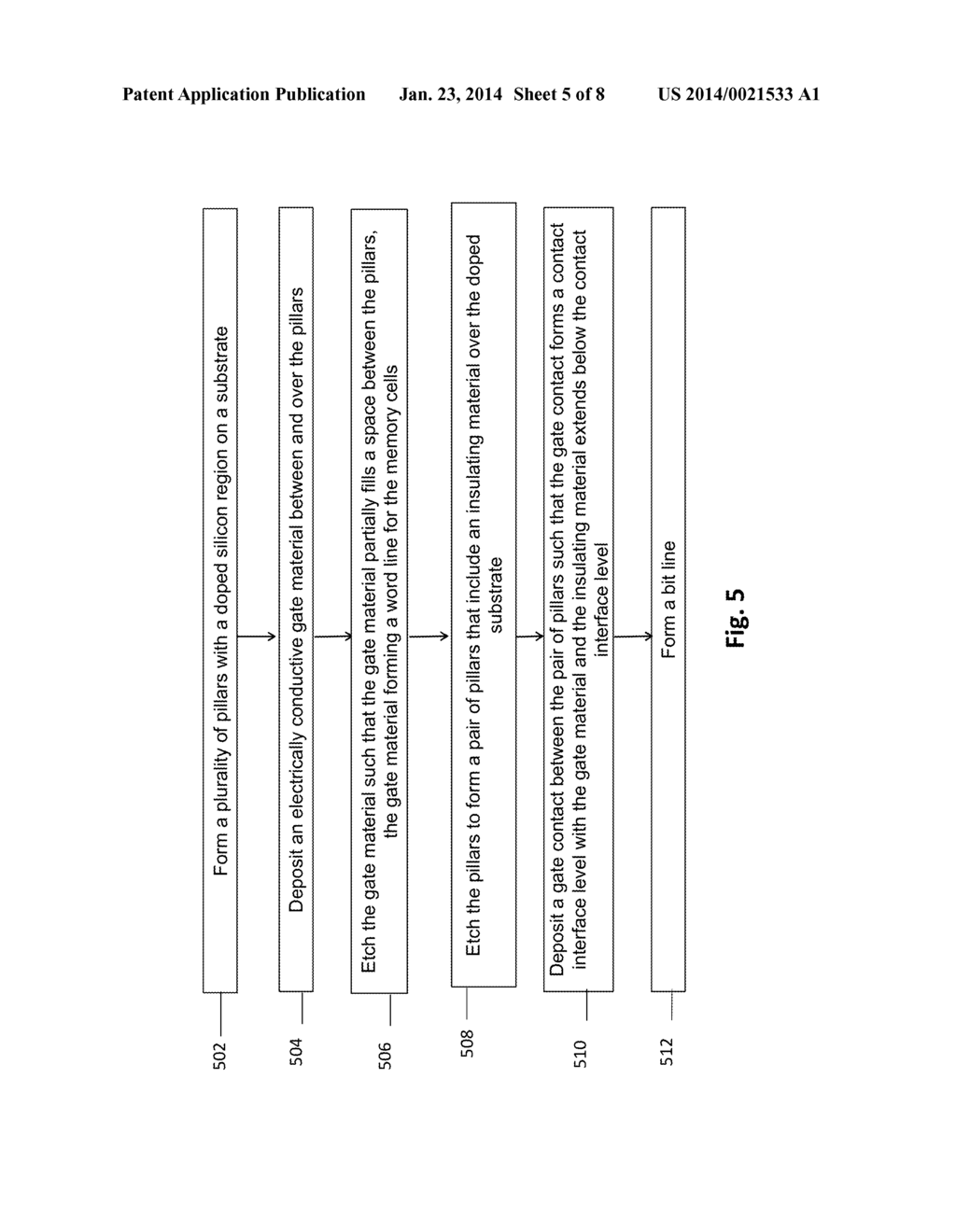 SELF-ALIGNED PROCESS TO FABRICATE A MEMORY CELL ARRAY WITH A     SURROUNDING-GATE ACCESS TRANSISTOR - diagram, schematic, and image 06