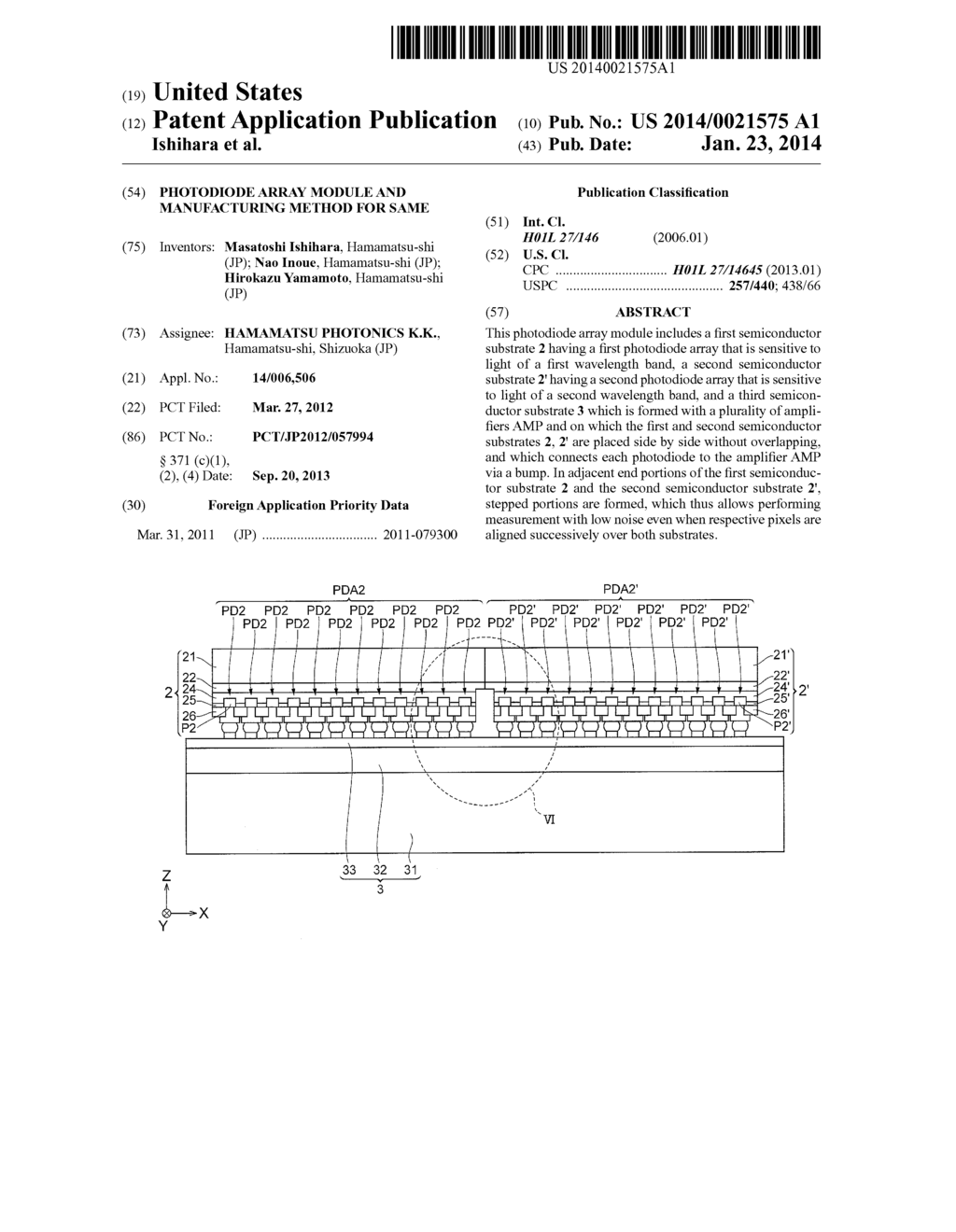 PHOTODIODE ARRAY MODULE AND MANUFACTURING METHOD FOR SAME - diagram, schematic, and image 01