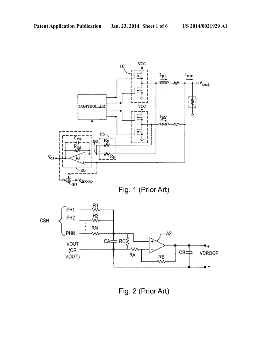 MULTI-PHASE SWITCHING REGULATOR AND DROOP CIRCUIT THEREFOR - diagram, schematic, and image 02