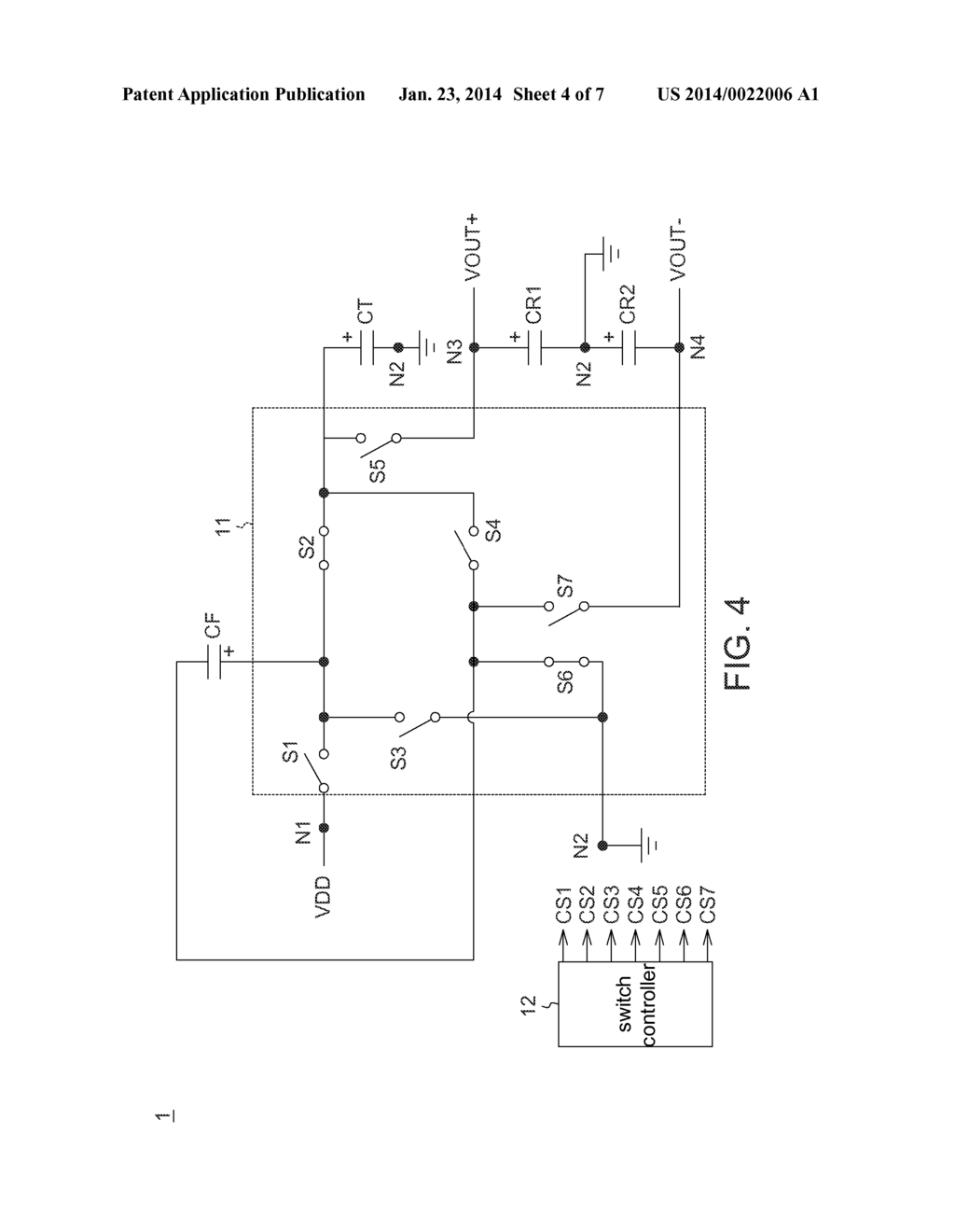 SWITCH CIRCUIT AND CHARGE PUMP USING THE SAME THEREOF - diagram, schematic, and image 05