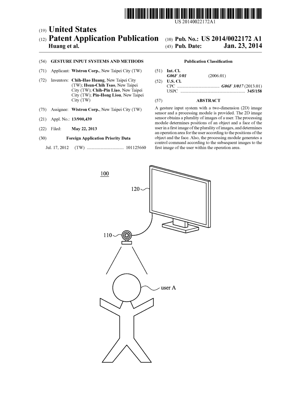 GESTURE INPUT SYSTEMS AND METHODS - diagram, schematic, and image 01