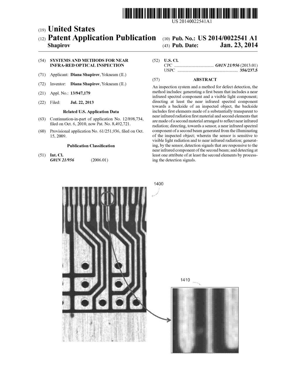 SYSTEMS AND METHODS FOR NEAR INFRA-RED OPTICAL INSPECTION - diagram, schematic, and image 01