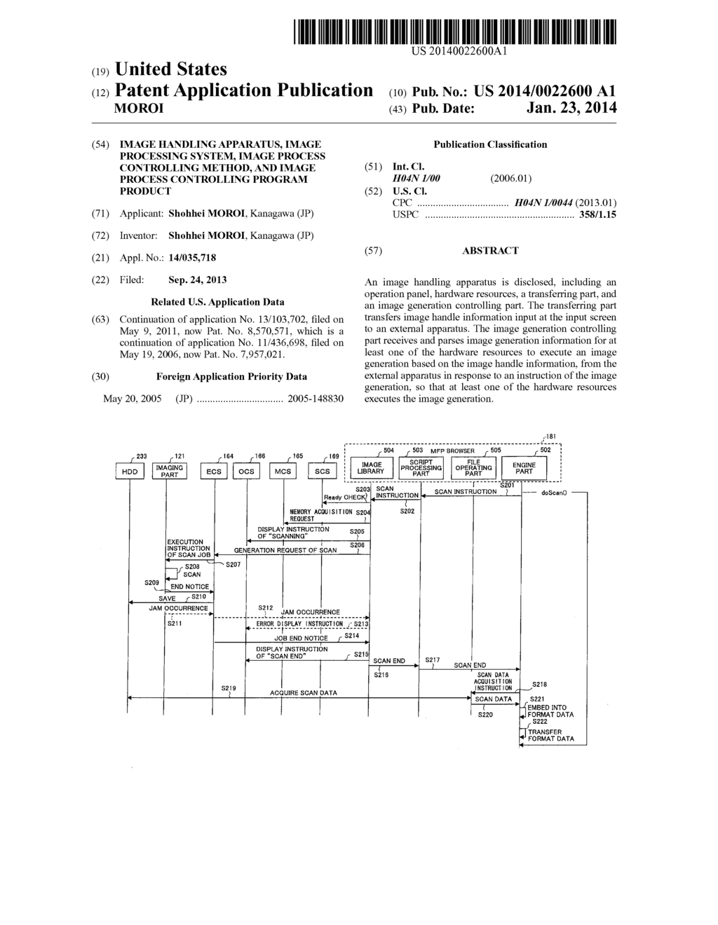 IMAGE HANDLING APPARATUS, IMAGE PROCESSING SYSTEM, IMAGE PROCESS     CONTROLLING METHOD, AND IMAGE PROCESS CONTROLLING PROGRAM PRODUCT - diagram, schematic, and image 01