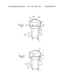 LED LAMP COMPRISING AN LED AS THE LUMINAIRE AND A GLASS OR PLASTIC     LAMPSHADE diagram and image