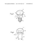 LED LAMP COMPRISING AN LED AS THE LUMINAIRE AND A GLASS OR PLASTIC     LAMPSHADE diagram and image