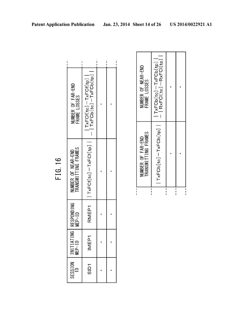 FRAME LOSS MEASUREMENT DEVICE, COMMUNICATION DEVICE, COMMUNICATION SYSTEM     AND PERFORMANCE MEASUREMENT METHOD - diagram, schematic, and image 15