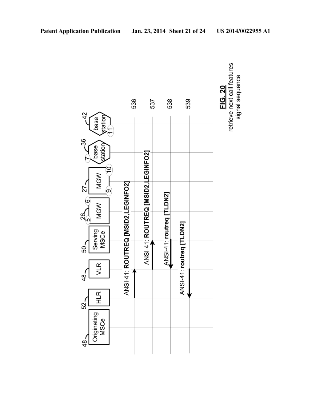 MULTIPLE-TERMINATION ROUTING IN A WIRELESS NETWORK ENVIRONMENT WITH AN     INTERNET PROTOCOL CORE - diagram, schematic, and image 22