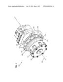 COMBINED MOTOR AND BRAKE WITH ROTATING BRAKE-RELEASE PISTON diagram and image