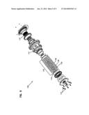 COMBINED MOTOR AND BRAKE WITH ROTATING BRAKE-RELEASE PISTON diagram and image