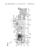 COMBINED MOTOR AND BRAKE WITH ROTATING BRAKE-RELEASE PISTON diagram and image