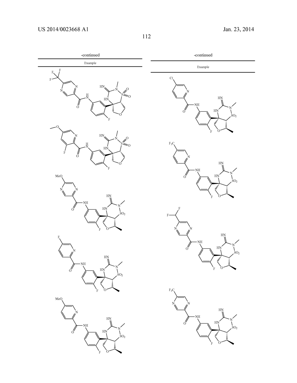 C5-C6 OXACYCLIC-FUSED THIADIAZINE DIOXIDE COMPOUNDS AS BACE INHIBITORS,     COMPOSITIONS, AND THEIR USE - diagram, schematic, and image 113