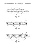 Multi-Ply Puckered Films Formed By Discontinuous Lamination of Films     Having Different Rebound Ratios diagram and image