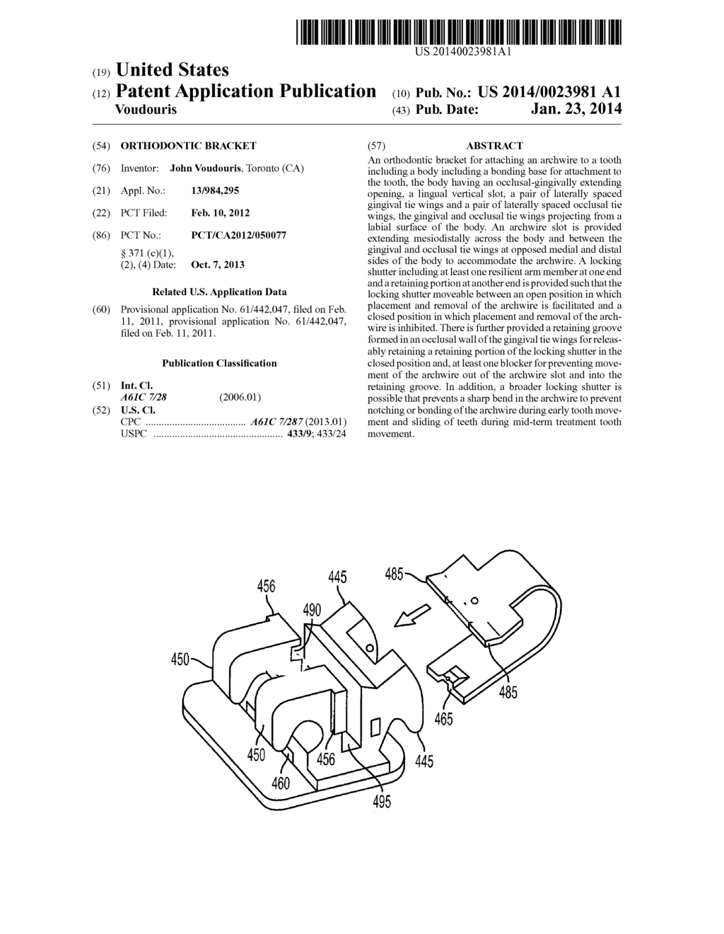 Orthodontic Bracket - diagram, schematic, and image 01