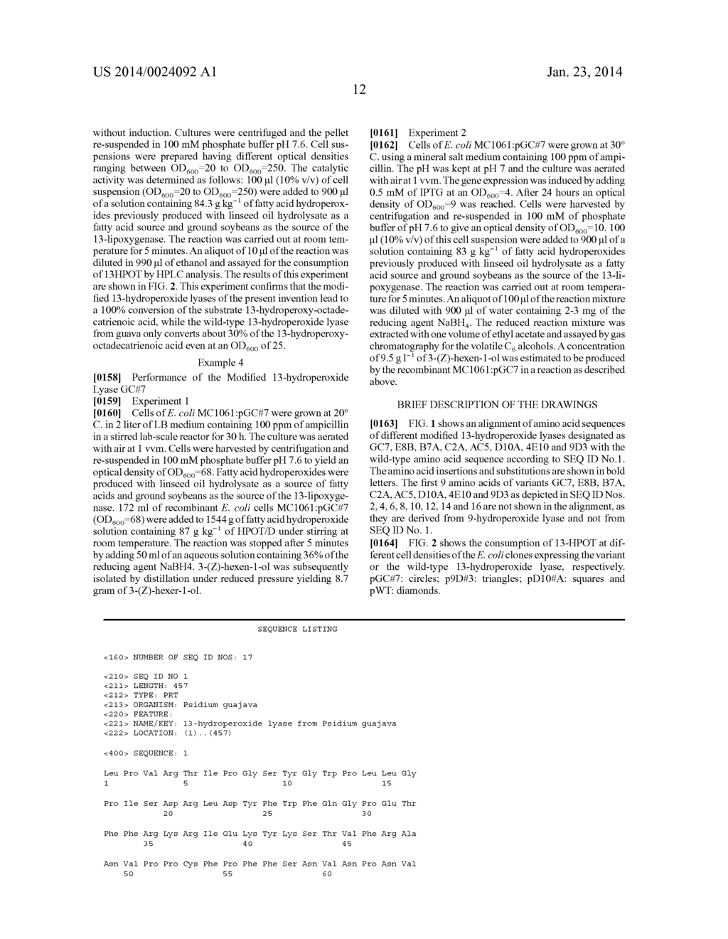 MODIFIED 13-HYDROPEROXIDE LYASES AND USES THEREOF - diagram, schematic, and image 16