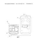 MOBILE WIRELESS DEVICE WITH MULTI FEED POINT ANTENNA AND AUDIO TRANSDUCER     AND RELATED METHODS diagram and image