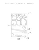 MOBILE WIRELESS DEVICE WITH MULTI FEED POINT ANTENNA AND AUDIO TRANSDUCER     AND RELATED METHODS diagram and image