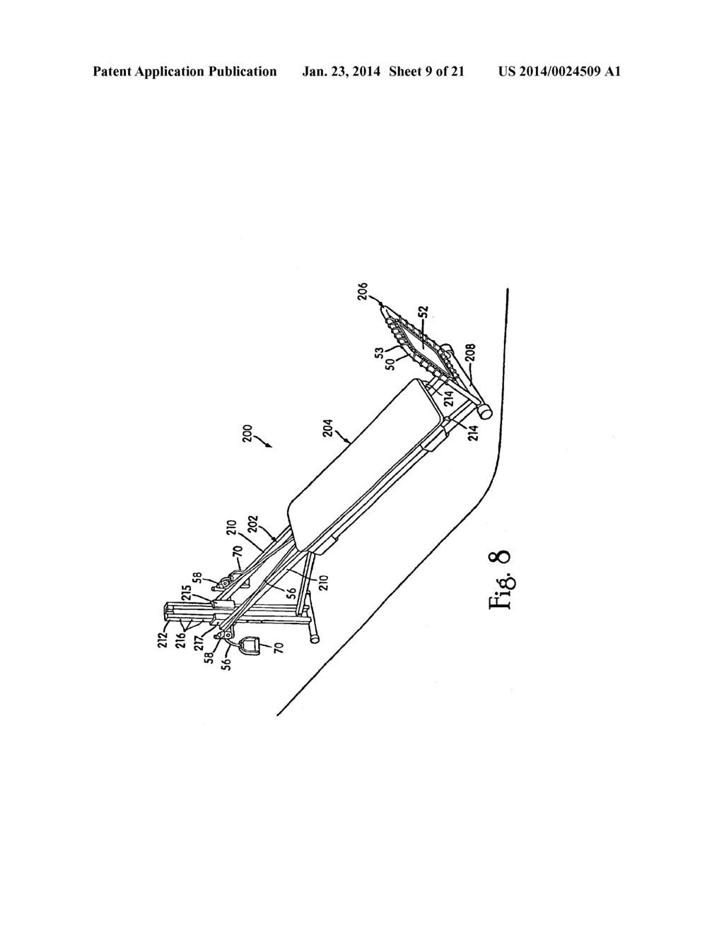 EXERCISE APPARATUS WITH RESILIENT FOOT SUPPORT - diagram, schematic, and image 10