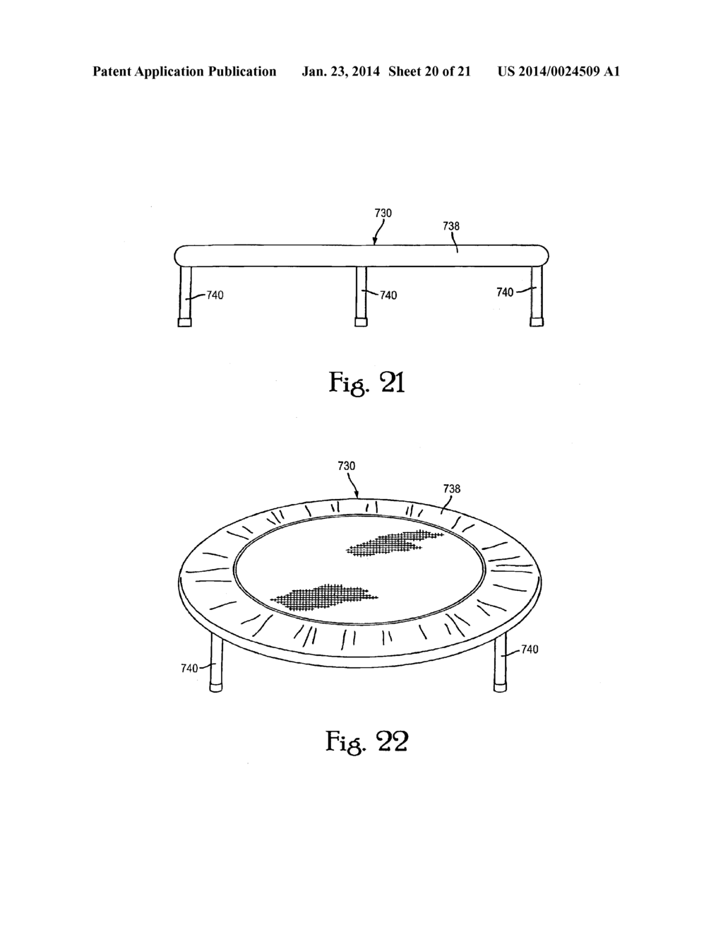 EXERCISE APPARATUS WITH RESILIENT FOOT SUPPORT - diagram, schematic, and image 21