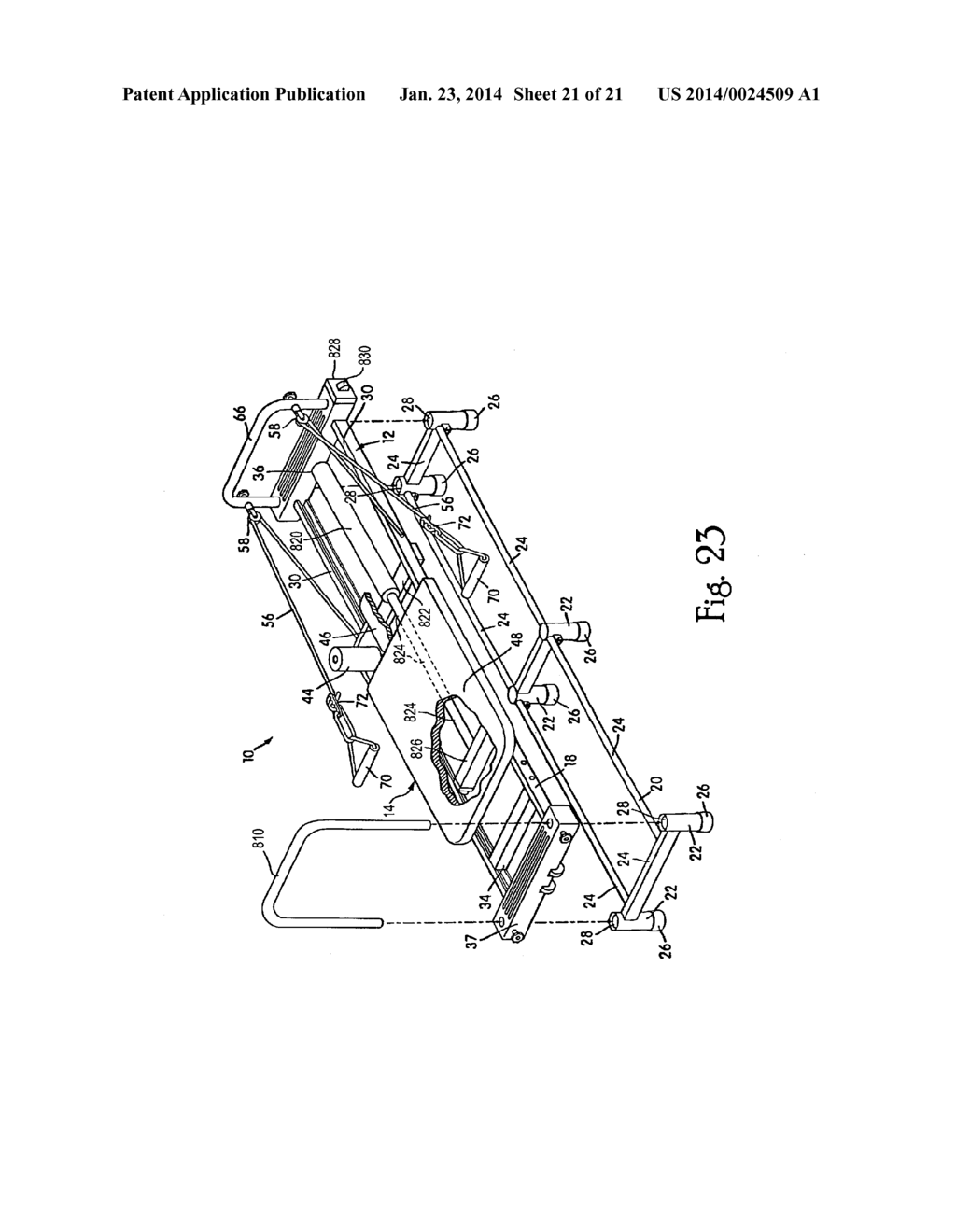 EXERCISE APPARATUS WITH RESILIENT FOOT SUPPORT - diagram, schematic, and image 22